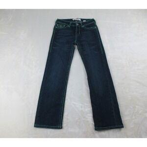Laguna Beach Pants Womens 25 Blue Denim Jeans Rhinestones Pockets Y2K Ladies‎